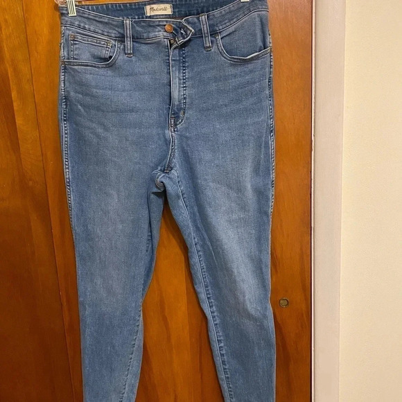 Madewell Curvy Roadtripper  Skinny Jeans Blue Washed Size 32 (14) - Picture 1 of 11